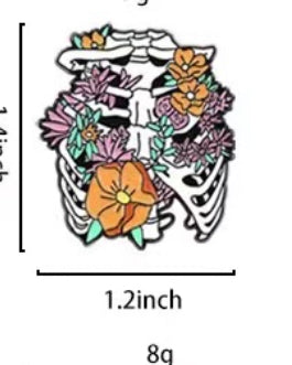 Anatomical Metal Pins in Stainless Steel