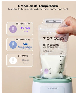 Momcozy Breast Milk Storage Bags with Temperature Sensing: