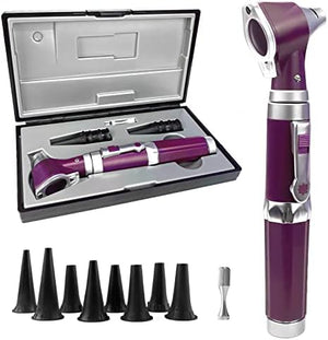 Otoscopio Micro Medic HS-OT10F - Modelo recargable con fibra óptica LED ajustable