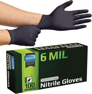 Guantes de Nitrilo Inspire 6 MIL - Caja de 100 unidades, guantes desechables de alta resistencia, en Medimed Honduras