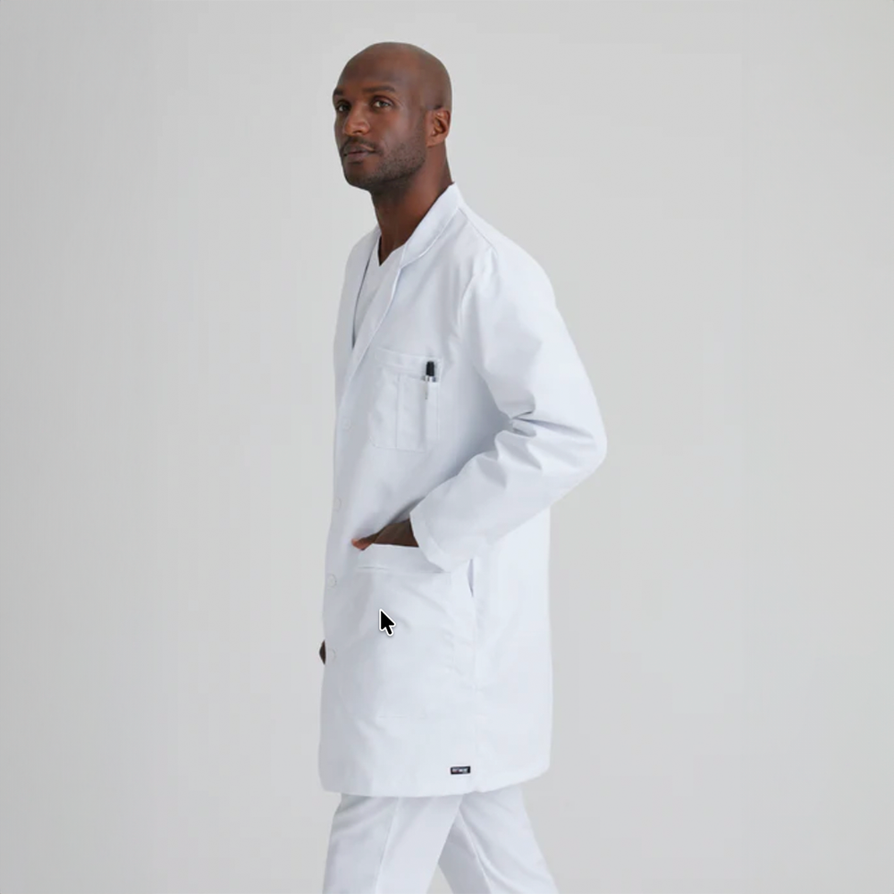 Bata Médica Masculina Barco Noah – Estilo clásico y máxima comodidad