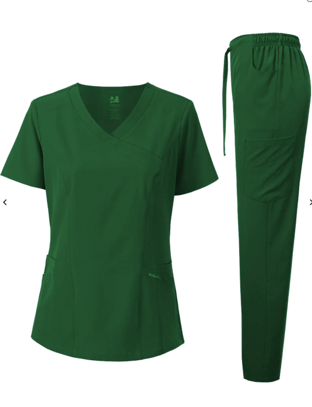 
                  
                    Uniforme Set Médico con Cuello en Y y Elástico de 4 Vías Dagacci
                  
                