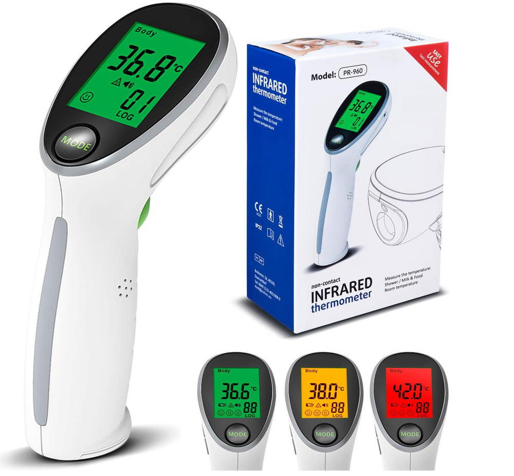 Heavy Duty Non-Contact Medical Grade Infrared Thermometer for Adults and Babies, Instant Results