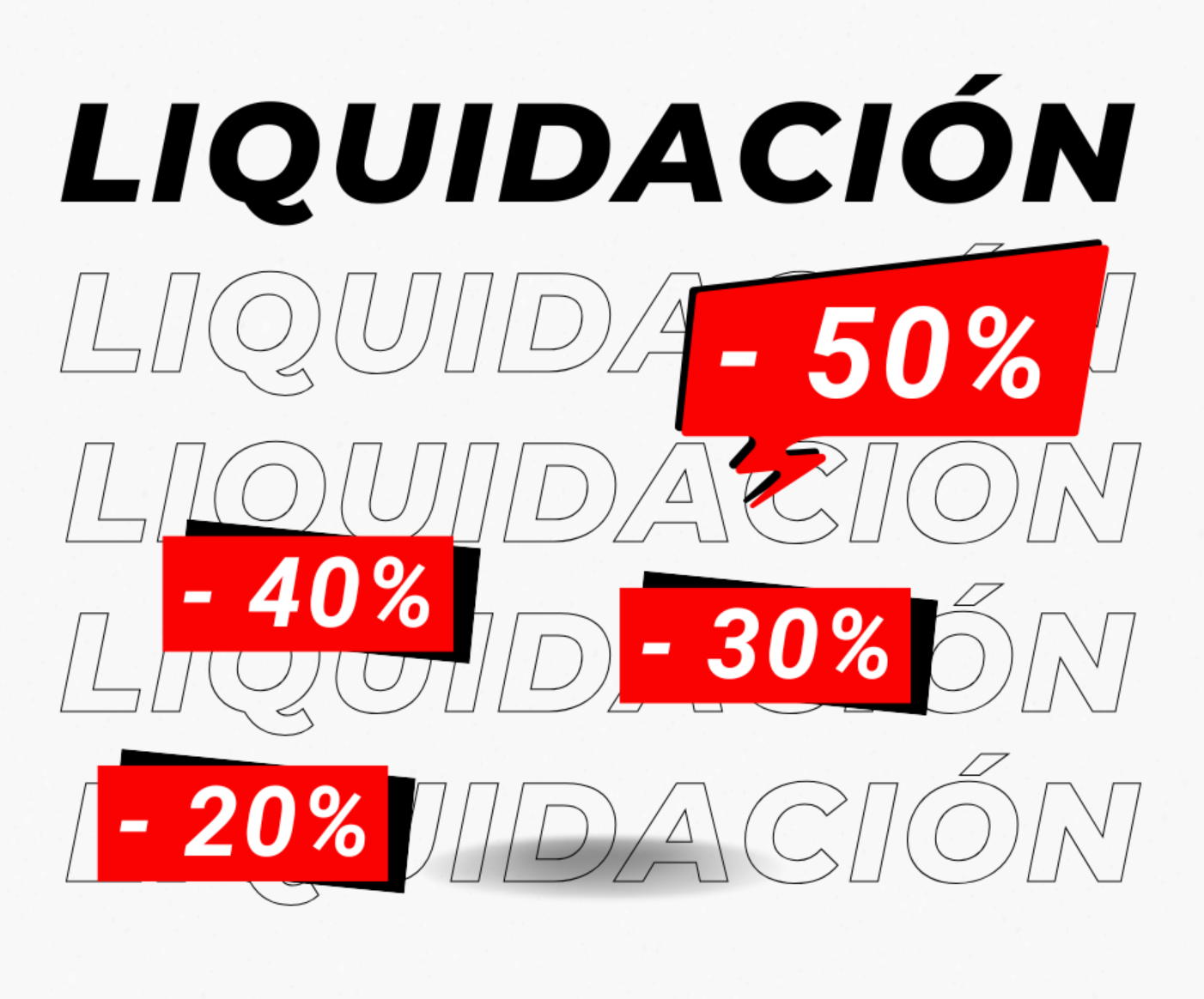 
                  
                    Liquidación – 50% de Descuento
                  
                