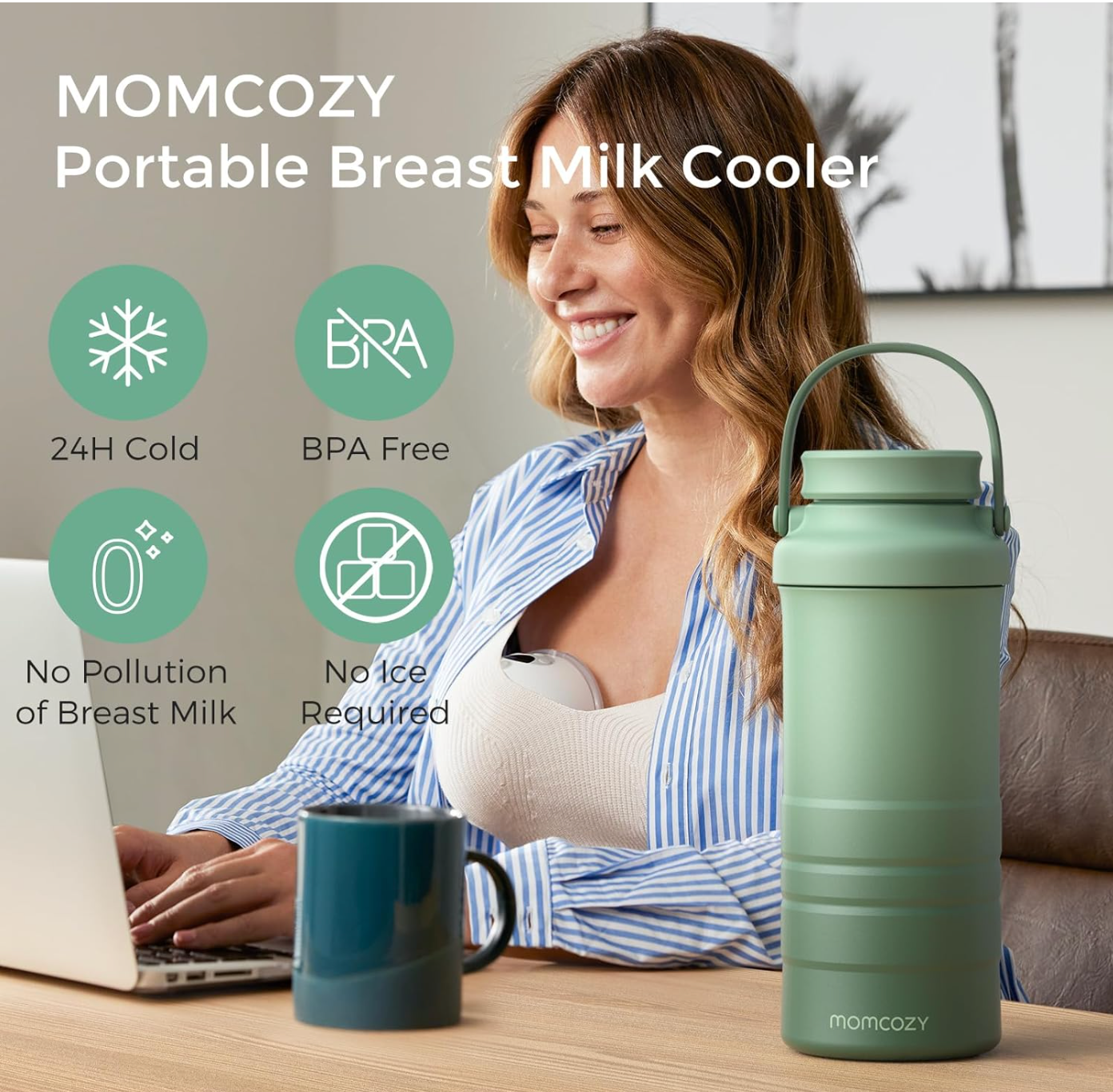 
                  
                    Enfriador Portátil Momcozy de 22 oz – Conserva la Leche Materna por Más de 24 Horas
                  
                