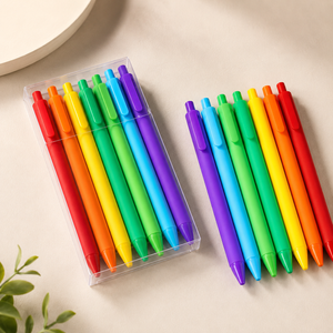 Multicolor with Fine Tip and Black Ink - 7 Units for Creativity and Organization Pencil Pack