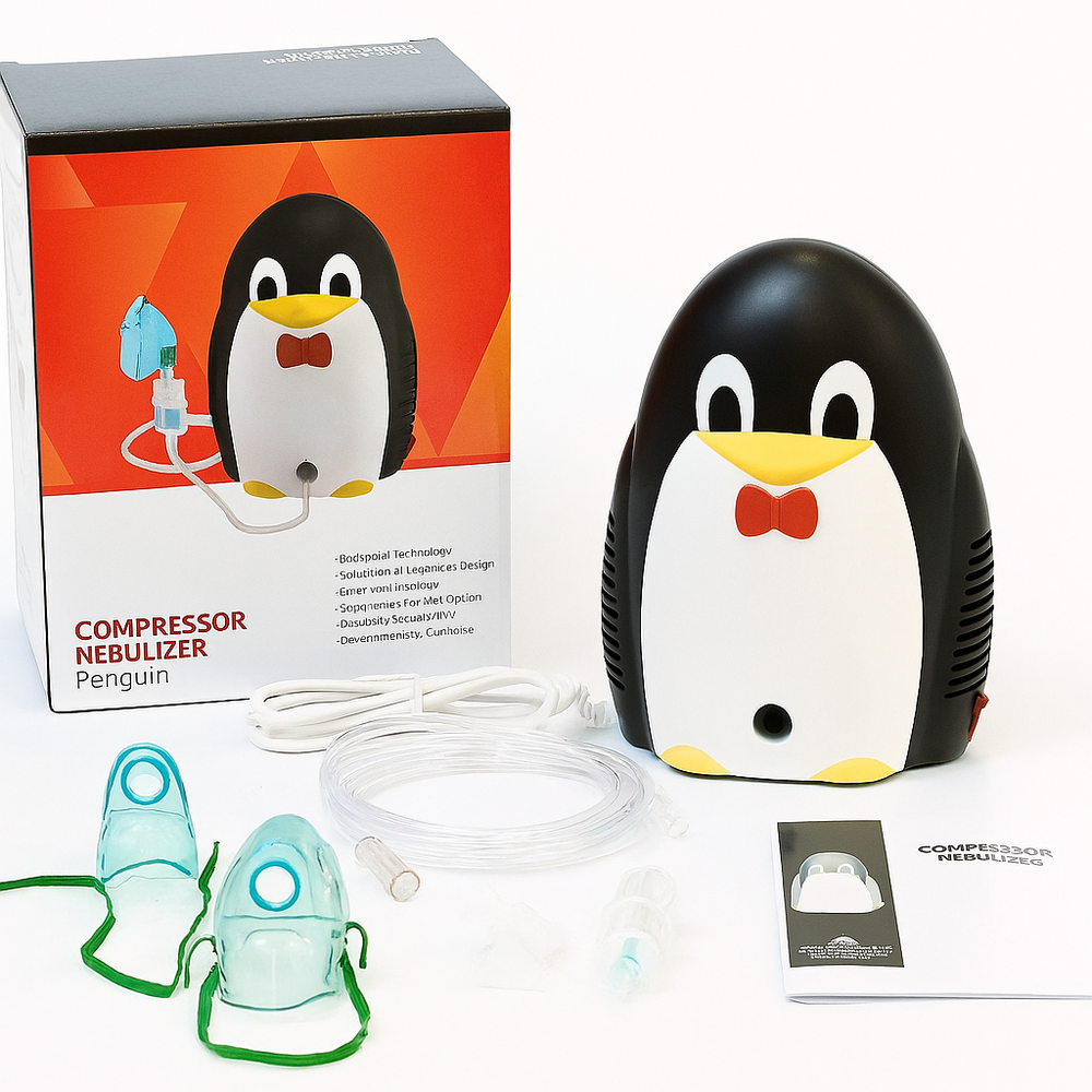 ADULT PEDIATRIC NEBULIZER (COMPRESSOR) – PENGUIN MODEL