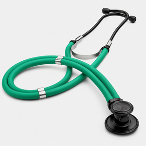 Estetoscopio Sure Quality con Doble Campana, Doble Tubo y Función Antimicrobiana - Versatilidad, Seguridad y Fiabilidad en la Auscultación