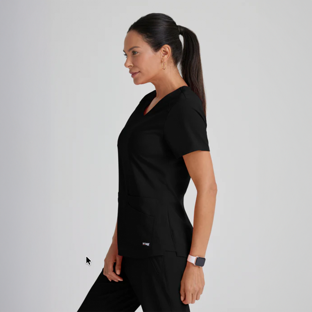 
                  
                    CAMISA DE MUJER ESTILO EMMA CUELLO V CURVO GREYS ANATOMY
                  
                