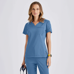 CAMISA DE MUJER ESTILO CAPRI CUELLO V GREYS ANATOMY