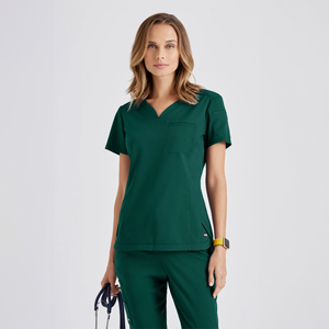 CAMISA DE MUJER ESTILO CAPRI CUELLO V GREYS ANATOMY