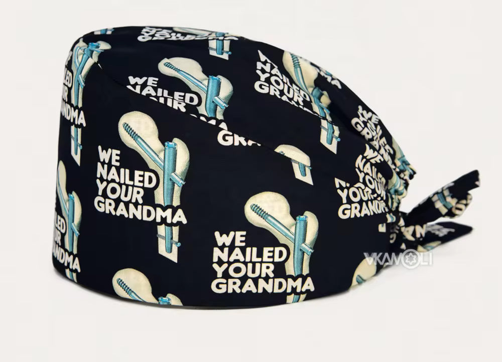 
                  
                    Gorro de quirofano ajustable con banda para el sudor, adecuado para hombres y mujeres
                  
                