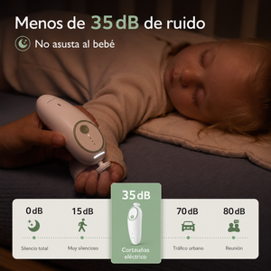 Momcozy Lima Eléctrica de Uñas para Bebé con Luz Nocturna