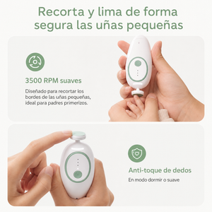 Momcozy Lima Eléctrica de Uñas para Bebé con Luz Nocturna