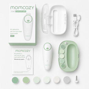 Momcozy Lima Eléctrica de Uñas para Bebé con Luz Nocturna