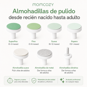 Momcozy Lima Eléctrica de Uñas para Bebé con Luz Nocturna