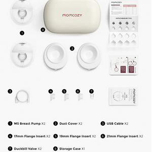 Momcozy Maternidad M5 - Extractor de leche portátil.