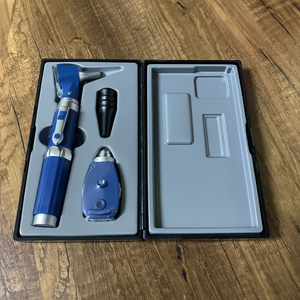 Conjunto Otoscopio Oftalmoscopio Intercambiable Micromedic color Azul - Diagnóstico integral oído y ojo