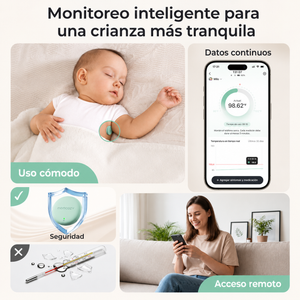 Momcozy T31 - Termómetro Digital Portátil para Bebé con Monitoreo por App