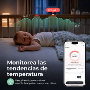 Momcozy T31 - Termómetro Digital Portátil para Bebé con Monitoreo por App