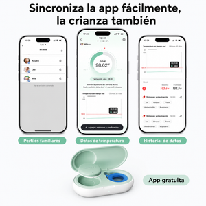 Momcozy T31 - Termómetro Digital Portátil para Bebé con Monitoreo por App