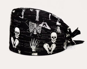 Gorro de quirofano ajustable con banda para el sudor, adecuado para hombres y mujeres