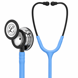 Color: Azul Cielo Espejo - vista lateral Estetoscopio Littmann Classic III en Medimed Honduras