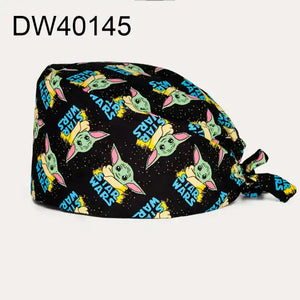 Gorro de quirofano ajustable con banda para el sudor, adecuado para hombres y mujeres