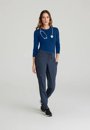 Color: Azul Marino - vista lateral Camisa Interior Manga Larga Mujer en Medimed Honduras
