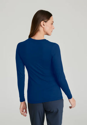 Color: Azul Marino - detalle Camisa Interior Manga Larga Mujer en Medimed Honduras