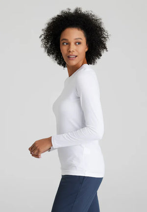 Color: Blanco - vista posterior Camisa Interior Manga Larga Mujer en Medimed Honduras