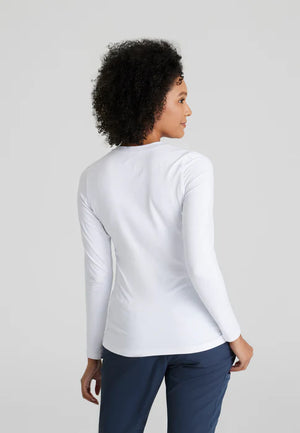 Color: Blanco - detalle Camisa Interior Manga Larga Mujer en Medimed Honduras