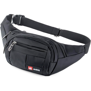 Multicolor Waist Bag in Waterproof Fabric, multiple pockets, bag.