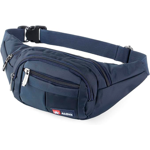 Multicolor Waist Bag in Waterproof Fabric, multiple pockets, bag.