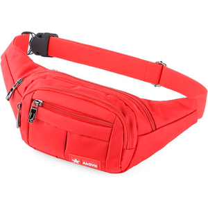 Multicolor Waist Bag in Waterproof Fabric, multiple pockets, bag.