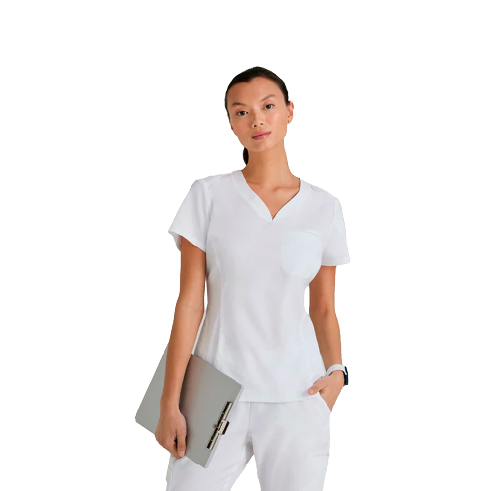 CAMISA DE MUJER ESTILO CAPRI CUELLO V GREYS ANATOMY