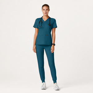 Color: Azul Caribe - vista lateral Camisa Jaanuu Cesi Slim UltraSOFT en Medimed Honduras