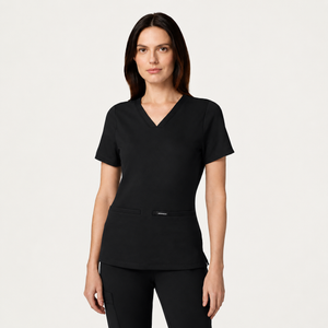 Color: Negro - vista frontal Camisa Jaanuu Cesi Slim UltraSOFT en Medimed Honduras