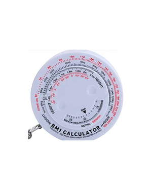 BMI Tape Body Mass Index Retractable Tape 150cm Measurement Calculator Diet Weight Loss 