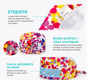 Compartida - Características del gorro - Gorro de quirófano ajustable en Medimed Honduras
