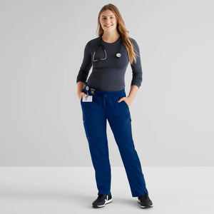 Color: Azul Marino - vista lateral Pantalon Greys Anatomy Kim en Medimed Honduras