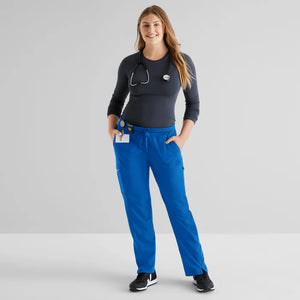 Color: Azul Royal - vista lateral Pantalon Greys Anatomy Kim en Medimed Honduras