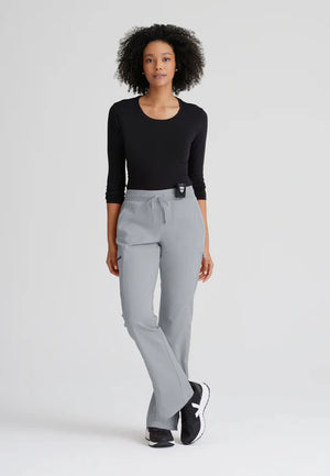 Color: Pewter - vista lateral Pantalon Greys Anatomy Kim en Medimed Honduras