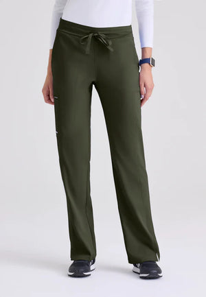Color: Verde Olivo - vista frontal Pantalon Greys Anatomy Kim en Medimed Honduras
