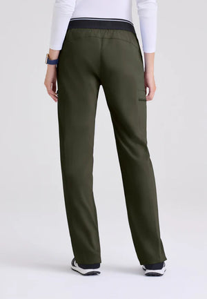 Color: Verde Olivo - vista posterior Pantalon Greys Anatomy Kim en Medimed Honduras