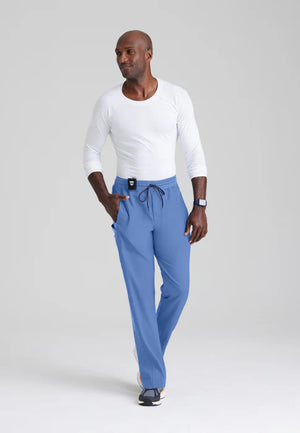 Color: Azul Cielo - vista lateral Pantalon Greys Anatomy Hudson Hombre en Medimed Honduras