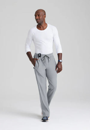 Color: Pewter - vista lateral Pantalon Greys Anatomy Hudson Hombre en Medimed Honduras