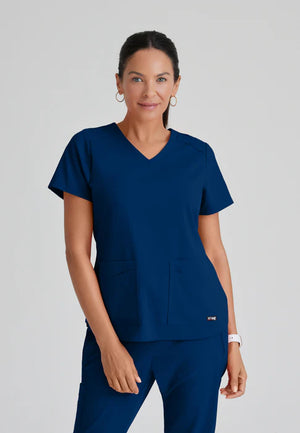 Color: Azul Marino - vista frontal Camisa Greys Anatomy Emma en Medimed Honduras