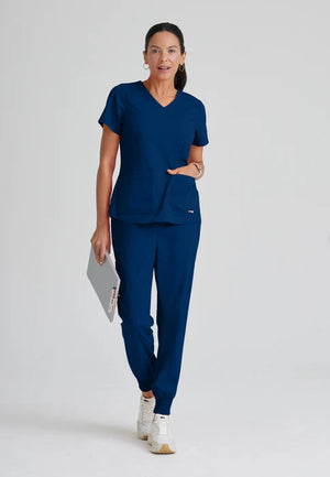 Color: Azul Marino - vista lateral Camisa Greys Anatomy Emma en Medimed Honduras