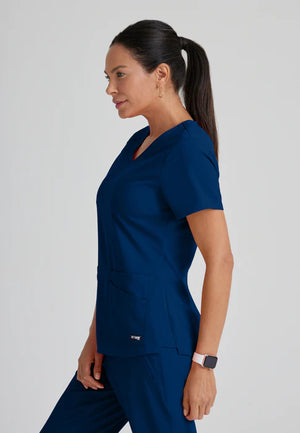 Color: Azul Marino - vista posterior Camisa Greys Anatomy Emma en Medimed Honduras